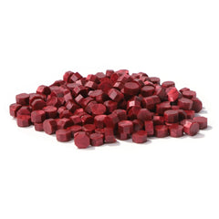 100pcs Octagon Red Sealing Wax Beads Retro Seal Stamp Beaded