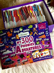 30 Read & Rhyme Flip Books – 300 Words Phonics Set | Kids Learning Box | English Reading Practice