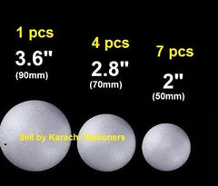 12pcs Thermocol (Thermopol) Balls Solar System Universal school project solar system Craft