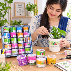 My Little Garden Growing Kit - Mini Potted Plants, Flowers & Herbs Set
