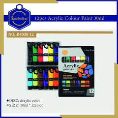 Keep Smiling B4030 Acrylic Color Paint Set x 30ML in each tube