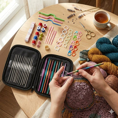 Crochet And Knitting Set 58 Piece Kit for Crafting