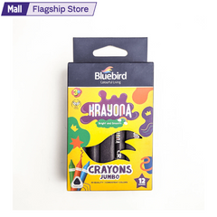 Krayona Set of 12 | Premium Wax Crayons for Kids | Bright Colouring Crayons for Drawing, School Projects & Art Activities | Non-Toxic