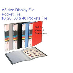 A3 size Display Plastic Sheet file Book