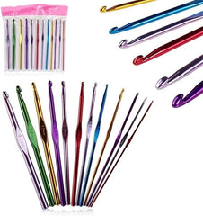 Imported Crochet Hook Set - Rubber Grip (Set of 9 Hooks)