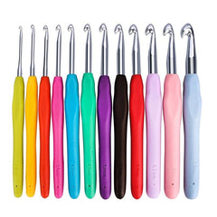 Imported Crochet Hook Set - Rubber Grip (Set of 9 Hooks)