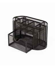 Desk Organizer, Mesh Metal Steel Pen Stand/Holder stationery organizer- Black