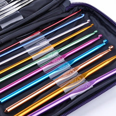 Knitting tools Sweater needles Metal crochet Stainless steel aluminum crochet hooks 22 Pcs Set