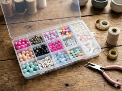 DIY Bracelet Making Kit for Girls, Jewellery Making Kit for Kids DIY Bead Set Making, Toys for Girls Multicolor