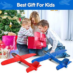 Airplane Launcher Toys, 2 Pcs One-Click Foam Catapult Glider Plane for Birthday Gifts,