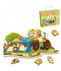 Trick Dozer floor puzzle, 58 pieces