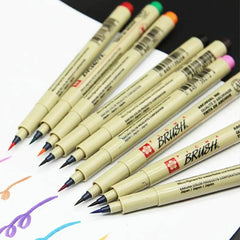 Sakura Pigma Color Brush Pen Set Of 8 Piece