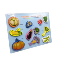Vegetables Wooden Learning Preschool Board