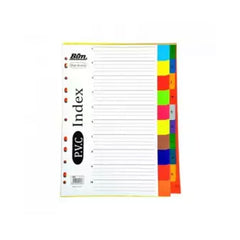 Pvc Index Sheet A4 With Tabs (1-10 sheets)