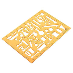 Chemistry Laboratory Experiment Symbols Drawing Template Kt Soft Plastic Ruler Design Stencil