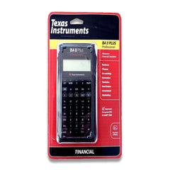 BA II Plus Texas Instruments Professional Advanced Financial Calculator - Black