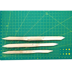 Set Of 3 Bamboo Reed Calligraphy Pens