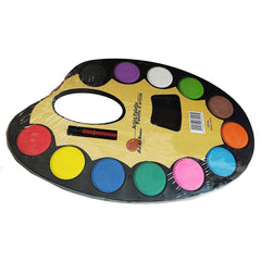 Water Colour Palettes 12 Colours With Free Paint Brush