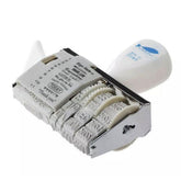 Shiny Diy Words And Date Wheel Rubber Dater Roller Stamp