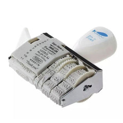 Shiny Diy Words And Date Wheel Rubber Dater Roller Stamp