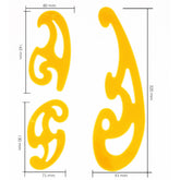 Plastic French Curve Ruler Multi Cloud Shape Drawing Tool