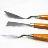 Diy Stainless Steel Palette Knife Set 3 Pcs Best Selling Brushes