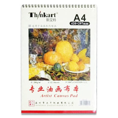 Think Art Artist Canvas Sheets Pad A4 Size - 12 Sheets