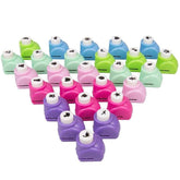 Pack Of 24 - Mini Diy Assorted Paper Punching Machines Set Of 24Pcs Craft Punch