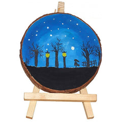 1pc (12inch dia) Natural Wood Slices, Round Pinewood Slabs