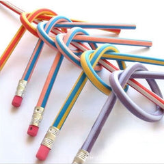 5 Pcs Colorful Magic Bendy Flexible Soft Pencil With Eraser