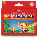 Faber-Castell 12 Jumbo Wax Crayons Oil Pastel Jumbo Crayon