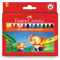 Faber-Castell 12 Jumbo Wax Crayons Oil Pastel Jumbo Crayon