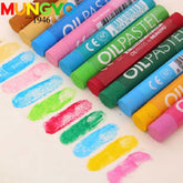 Mungyo Oil Pastel Crayons Mop - 24 Colors