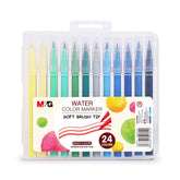24Pcs M&G Soft Brush Tip Water Color Marker Felt Pen