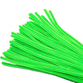 Pack of 50 - Light Green Pipe Cleaner velvet Sticks