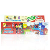 6 Poster Colors With Free Glitter Color & Brush