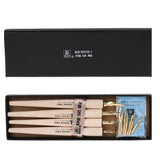 Memory 568 Series Calligraphy Dip Pen Wood Comics Pen 4 Holder 8 Nib Set