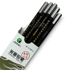 Pack Of 3 - Maries Charcoal Pencils - Medium (Natural)