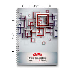 Spiral Notebook Salfar - 3 Subjects - Square