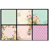 Design #Dsm007, 8X8Inch 40Sheets Printed Patterns Scrapbook Paper Origami Paper Diy Gift Card Making Handmade Home Deco Pattern Paper Flower Paper Pack