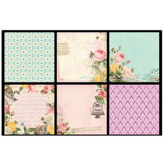 Design #Dsm007, 8X8Inch 40Sheets Printed Patterns Scrapbook Paper Origami Paper Diy Gift Card Making Handmade Home Deco Pattern Paper Flower Paper Pack