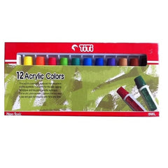 Titi Acrylic Colour Tubes - 12 Colours