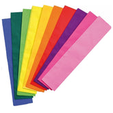 Crepe Paper Roll Sheets Pack Of 10 (Different Colours)