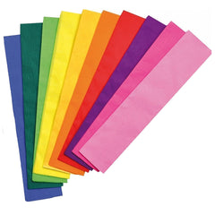 Crepe Paper Roll Sheets Pack Of 10 (Different Colours)