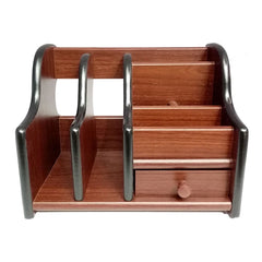 8035 - Wooden Pen Stand Holder Stationery Organizer
