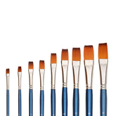 Worison 9Pcs Flat Paint Brush Set