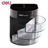 Pen Stand And Desk Organizer Plastic With 3 Drawers - 9147 - Black