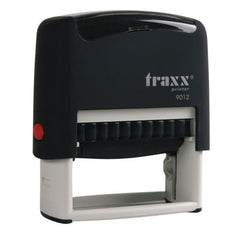 Traxx 9012 Customize Self-Inking Stamp Rubber Stamp Customized Stamp With Your Own Detail (Impression Size 48 Mm X 14 Mm)