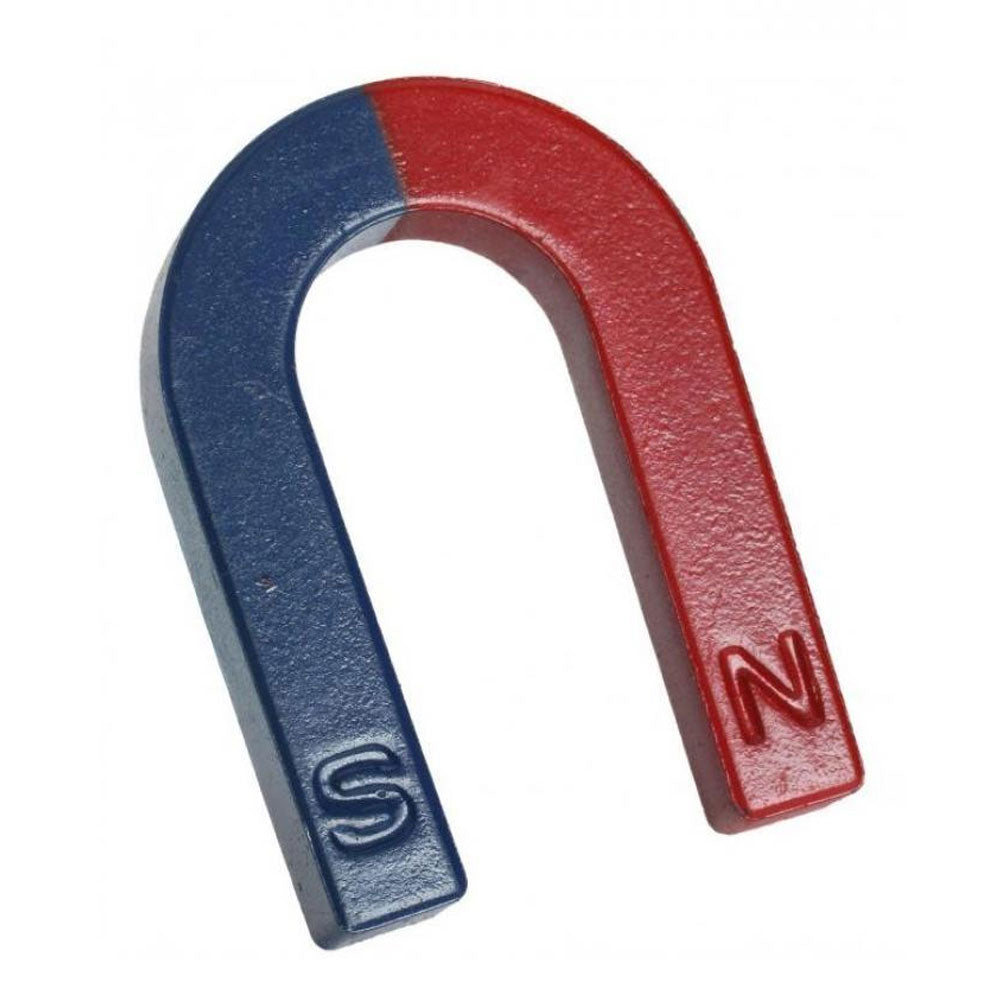 U Shaped Horse Shoe Magnet Blue & Red 4 Jumbo Horseshoe U Magnet Size L95Mm X W64Mm