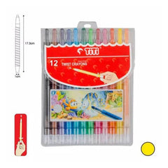 Pack Of 12 - Rolling Twist Crayon